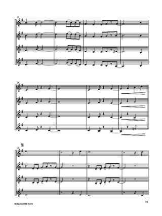 Swing quartets - Bert Lochs - Partition - Trompette